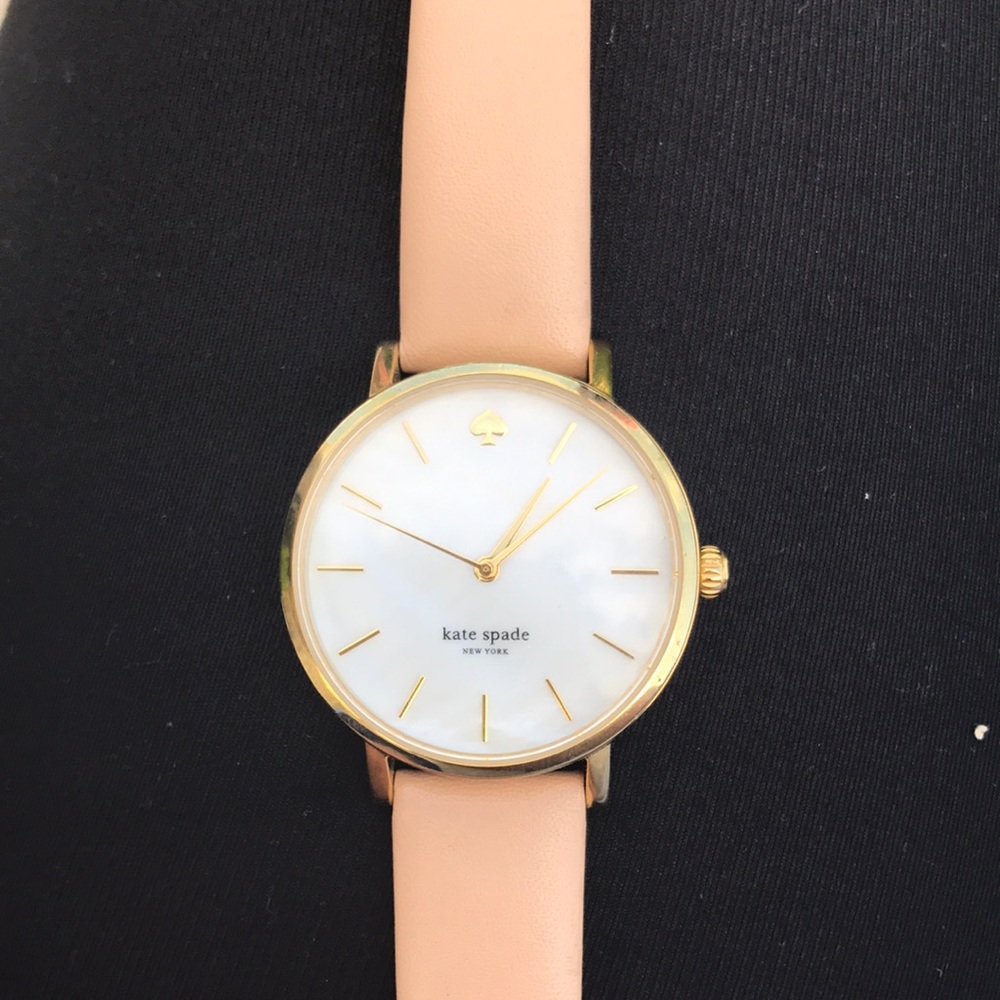 Kate Spade metro leather strap watch, 34mm